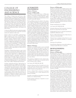 College of Engineering Science