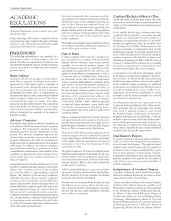 Academic Regulations
