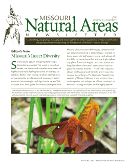 Missouri Natural Areas, Volume 15, No.1