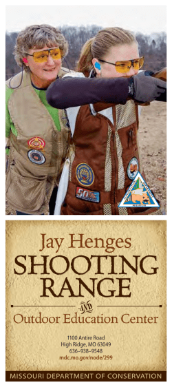 Jay Henges Shooting Range and Outdoor Education Center Brochure