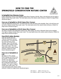 Springfield CNC Driving Directions