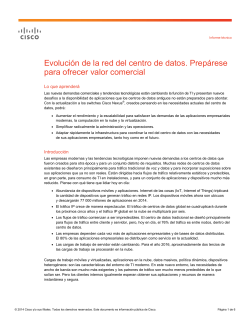 Evoluci&oacute;n de la red del centro de datos