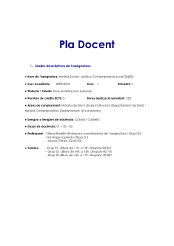 Pla docent