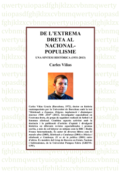 "De l'extrema dreta al nacional-populisme. Una s ntesi hist rica (1931-2013)"