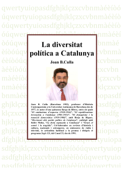 "La diversitat pol tica a Catalunya"