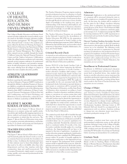 College of Health, Education Human Development