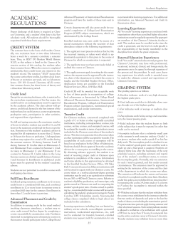 Academic Regulations