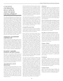 College of Health, Education Human Development