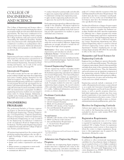 College of Engineering Science