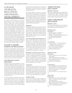 College of Health, Education and Human Development