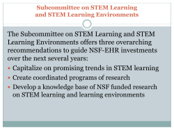 Presentation 4: EHR Stem Learning Environments