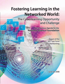Fostering Learning in a Networked World