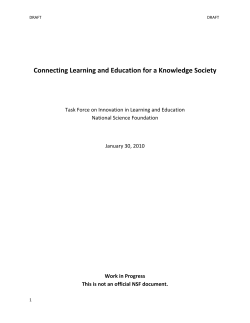 Connecting Learning and Education