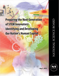 NSB Report on STEM Innovators