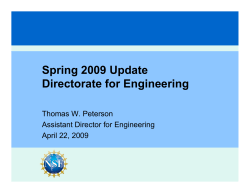 ENG Directorate Update