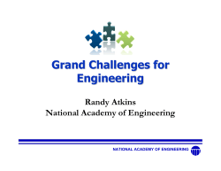 NAE Grand Challenges for Engineering - R. Atkins