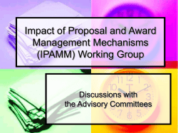 IPAMM Update - A. Akay