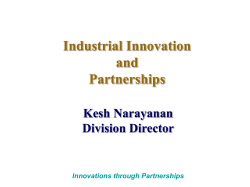 Overview of IIP - K. Narayanan