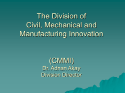 Overview of CMMI - A. Akay