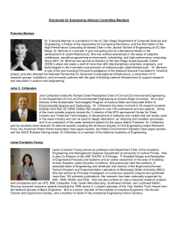 ENG Advisory Committee Bios