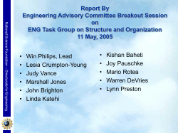 SO Breakout Presentation