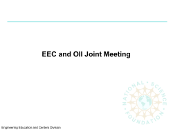 EEC & OII Joint Presentation