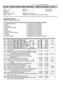 Quality of Care Tools (Malawi)