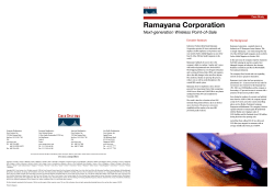 Ramayana Corporation - Next-Generation Wireless Point-of-Sale