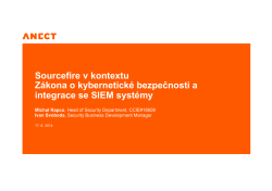 Integrace SF se syst my SIEM