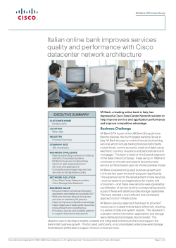 IWBank SPA Case Study