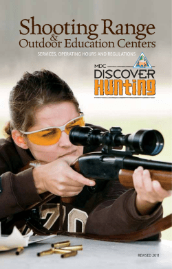 Shooting Ranges and Outdoor Education Centers Booklet