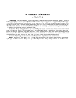 How to Build a Wren House