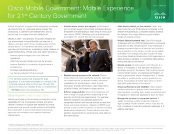 Mobile Government At-a-Glance
