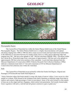 Current River Geology and Geomorphology