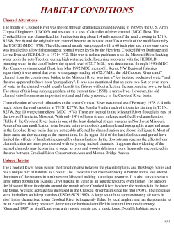 Crooked River Habitat Conditions