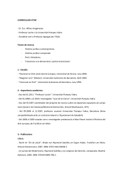 Curr&iacute;culum