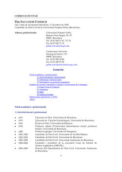 Curr&iacute;culum