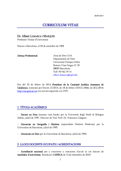 Curriculum vitae (cat)