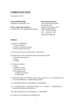 Curr&iacute;culum