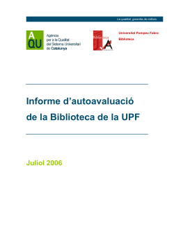 Informe d'autoavaluaci