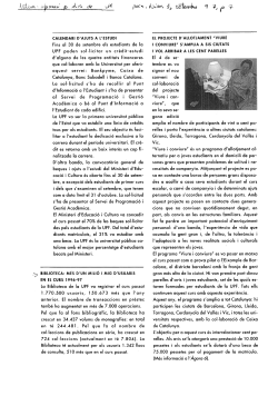 Biblioteca: m s d'un mili i mig d'usuaris en el curs 1996-97