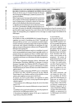 La Biblioteca de la UPF participa en un projecte europeu sobre la problem tica dels drets d'autor en la distribuci electr nica dels documents