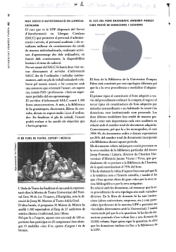 El 25% del fons bibliogr fic adquirit aquest curs prov de donacions i cessions