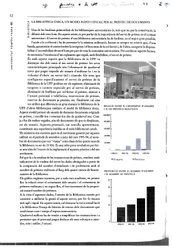 La Biblioteca nica, un model r pid i efica per al pr stec de documents