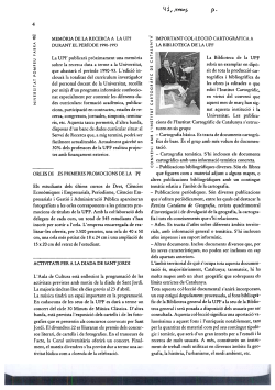 Conveni amb l'Institut Cartogr fic de Catalunya: important col lecci cartogr fica a la Biblioteca de la UPF