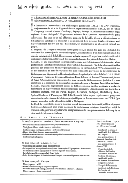 L'Associaci Internacional de Biblioteques Jur diques i la UPF convoquen a Barcelona la nova edici de la IALL'93