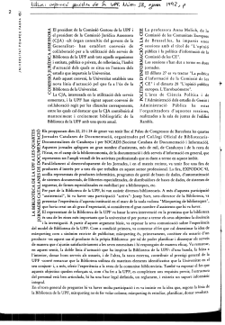 La Biblioteca de la UPF a les Quartes Jornades Catalanes de Documentaci