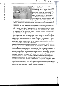 Cursos de formaci d'usuaris a la Biblioteca