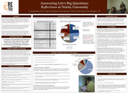 PA-133 Answering Lifes Big Questions - Reflections at Trinity University