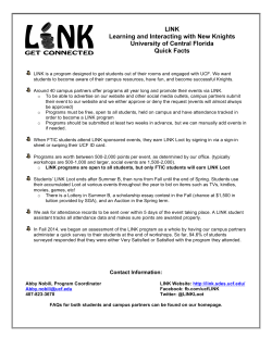 PA - Get LINKed In Engaging Students Throughout Their First Year